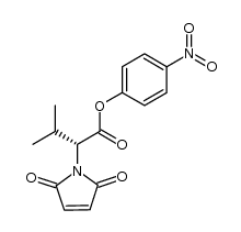(R)-4-nitrophenyl 2-(2,5-dioxo-2,5-dihydro-1H-pyrrol-1-yl)-3-methylbutanoate结构式