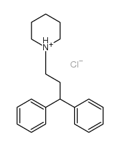 1-(3,3-diphenylpropyl)piperidinium chloride Structure