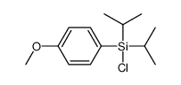 chloro-(4-methoxyphenyl)-di(propan-2-yl)silane结构式