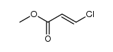 Methyl β-chloroacrylate Structure