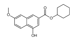 4-羟基-7-甲氧基-2-萘羧酸环己酯结构式