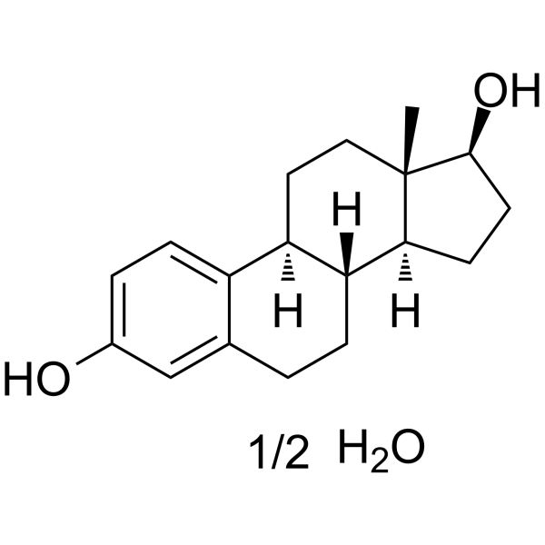 beta-雌二醇半水合物结构式