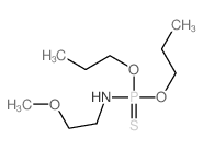 N-dipropoxyphosphinothioyl-2-methoxy-ethanamine结构式