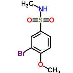 3-Bromo-4-methoxy-N-methylbenzenesulfonamide结构式