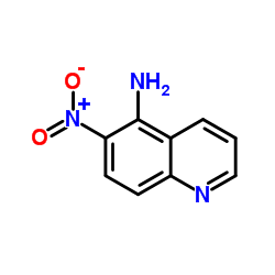 5-氨基-6-硝基喹啉结构式