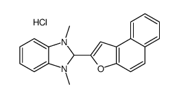 2-benzo[e][1]benzofuran-2-yl-1,3-dimethyl-1,2-dihydrobenzimidazol-1-ium,chloride Structure