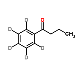 苯丁酮-D5结构式