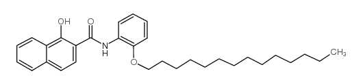 1-羟基-N-(2-十四烷氧基苯)-2-萘磺酰胺结构式