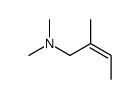 N,N,2-trimethylbut-2-en-1-amine结构式