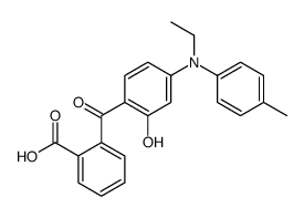 2-[4-(N-ethyl-4-methylanilino)-2-hydroxybenzoyl]benzoic acid Structure