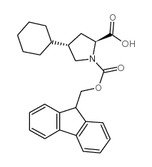 (2S,4s)-Fmoc-4-环己基吡咯烷-2-羧酸结构式