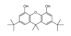 2,7-ditert-butyl-9,9-dimethylxanthene-4,5-diol结构式