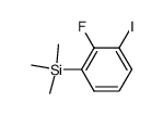 (2-fluoro-3-iodophenyl)trimethylsilane Structure