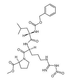 methylN2-(((benzyloxy)carbonyl)-L-leucyl)-Nw-nitroarginyl-L-prolinate结构式