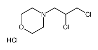 4-(2,3-dichloropropyl)morpholine,hydrochloride Structure