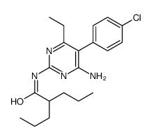 N-[4-amino-5-(4-chlorophenyl)-6-ethylpyrimidin-2-yl]-2-propylpentanamide Structure