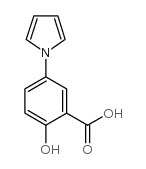 2-羟基-5-(1H-吡咯-1-基)苯甲酸结构式
