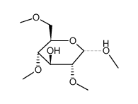 methyl 2,4,6-tri-O-methyl-α,β-D-glucopyranoside Structure