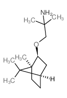 2-methyl-1-(1,7,7-trimethylnorbornan-2-yl)oxy-propan-2-amine结构式