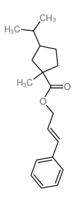 cinnamyl 1-methyl-3-propan-2-yl-cyclopentane-1-carboxylate structure