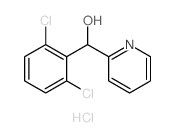 2-Pyridinemethanol, a-(2,6-dichlorophenyl)-,hydrochloride (1:1)结构式