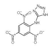 1H-Tetrazol-5-amine, N- (2,4,6-trinitrophenyl)-结构式