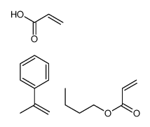 butyl prop-2-enoate,prop-2-enoic acid,prop-1-en-2-ylbenzene Structure