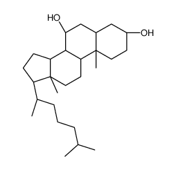 (7S,8R,9S,10S,13R,14S,17R)-17-[(2R)-7-hydroxy-6-methylheptan-2-yl]-10,13-dimethyl-2,3,4,5,6,7,8,9,11,12,14,15,16,17-tetradecahydro-1H-cyclopenta[a]phenanthren-7-ol Structure