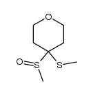 4-methylsulfinyl-4-methylthiotetrahydro-4-pyrane Structure