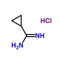 Cyclopropane-1-carboximidamide HCl structure