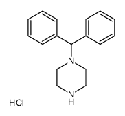 1-benzhydrylpiperazine,hydrochloride结构式