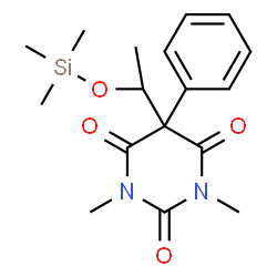 1,3-Dimethyl-5-phenyl-5-[1-(trimethylsiloxy)ethyl]-2,4,6(1H,3H,5H)-pyrimidinetrione Structure