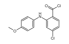 2-p-anisidino-4-chloro-benzoyl chloride Structure