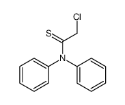 2-chloro-N,N-diphenylethanethioamide结构式