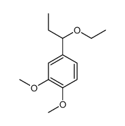 4-(1-ethoxypropyl)-1,2-dimethoxybenzene Structure