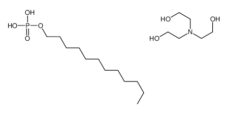 2-[bis(2-hydroxyethyl)amino]ethanol,dodecyl dihydrogen phosphate Structure