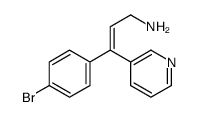 3-(4-bromophenyl)-3-(3-pyridyl)allylamine结构式