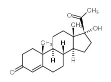 17alpha-羟基黄体酮结构式
