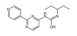 1-pentan-3-yl-3-(2-pyridin-4-ylpyrimidin-4-yl)urea结构式