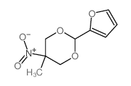 1,3-Dioxane,2-(2-furanyl)-5-methyl-5-nitro- Structure