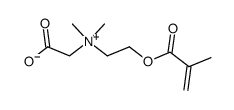 2-[[2-(Methacryloyloxy)ethyl]dimethylammonio]acetate Structure