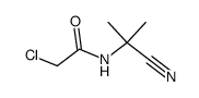 α-(2-chloro-acetylamino)-isobutyronitrile Structure
