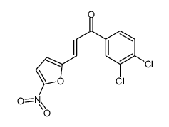 (E)-1-(3,4-dichlorophenyl)-3-(5-nitrofuran-2-yl)prop-2-en-1-one结构式