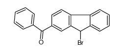 (9-bromo-9H-fluoren-2-yl)-phenylmethanone Structure