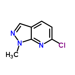 6-氯-1-甲基吡唑并[5,4-b]吡啶结构式