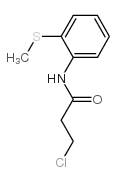 3-氯-n-[2-(甲基硫代)苯基]丙酰胺结构式