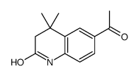 6-acetyl-4,4-dimethyl-1,3-dihydroquinolin-2-one结构式