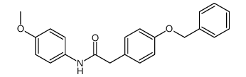 N-(4-methoxyphenyl)-2-(4-phenylmethoxyphenyl)acetamide Structure