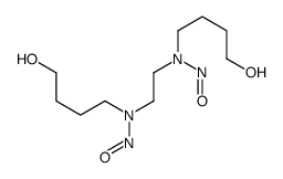 N-(4-hydroxybutyl)-N-[2-[4-hydroxybutyl(nitroso)amino]ethyl]nitrous amide Structure