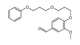 3-methoxy-4-[3-(3-phenoxypropoxy)propoxy]benzaldehyde Structure